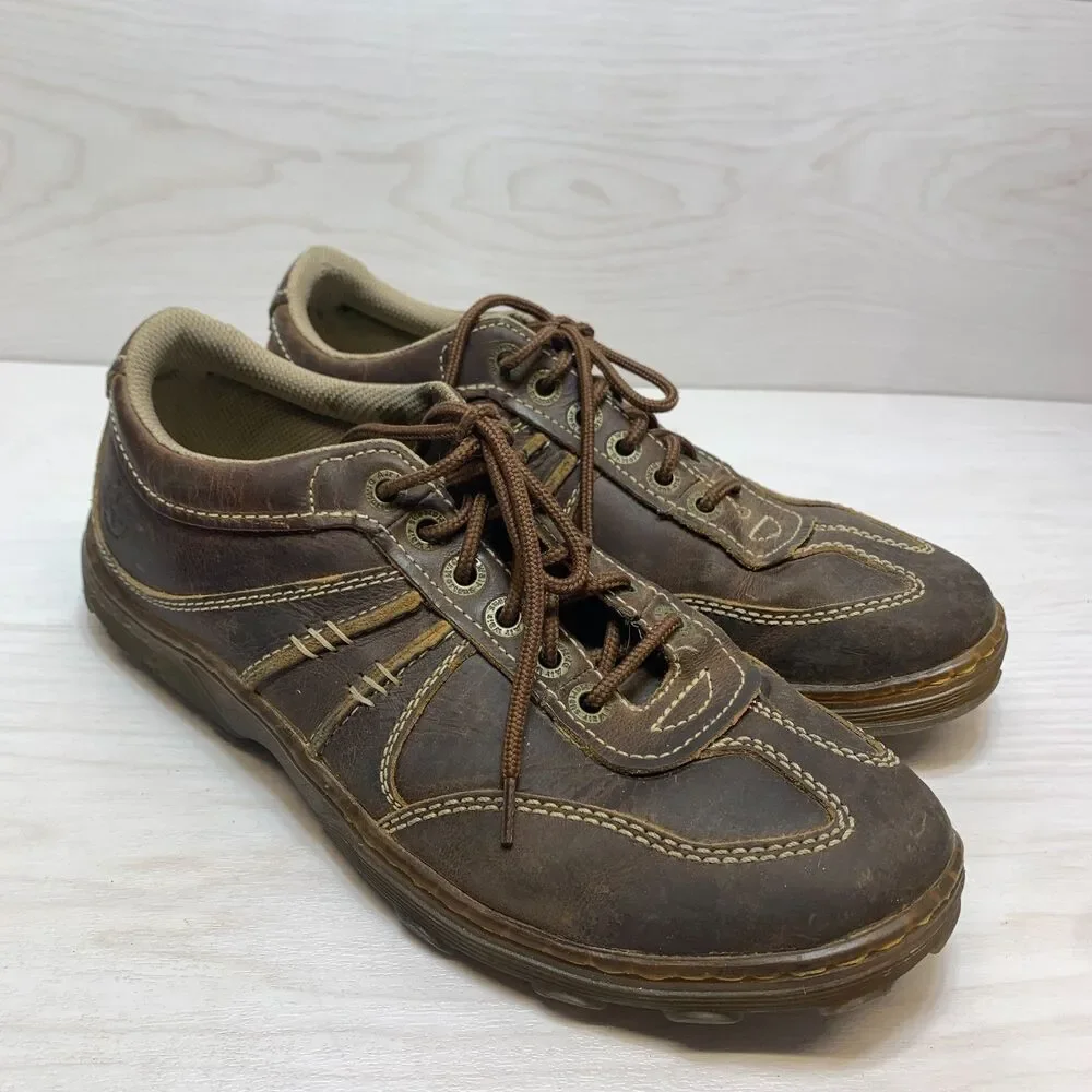 Dr. Martens Kurt Casual Shoes Men' Size 10 Brown Leather Comfort Lace Up AirWair